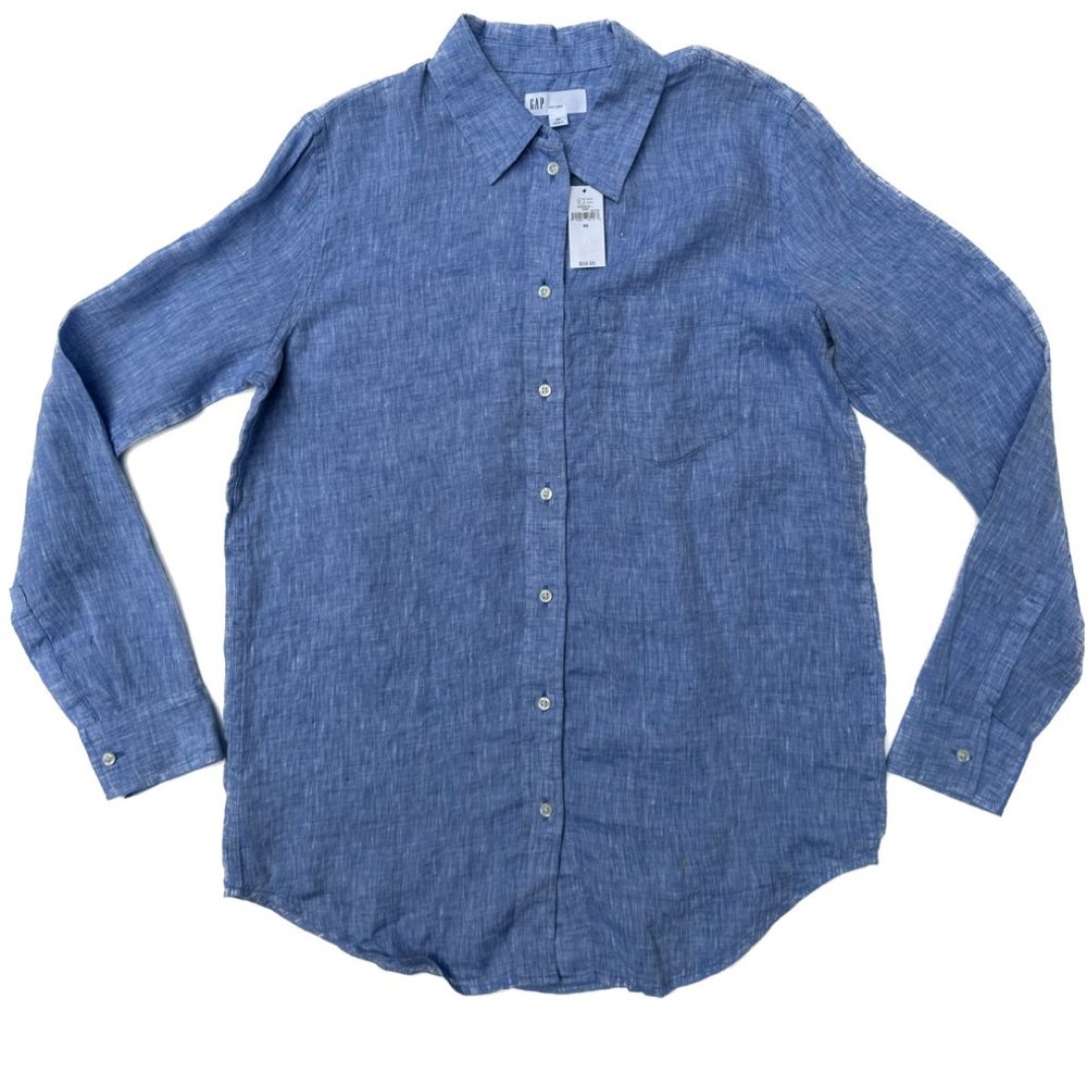 GAP Blue Long Sleeve Button Down